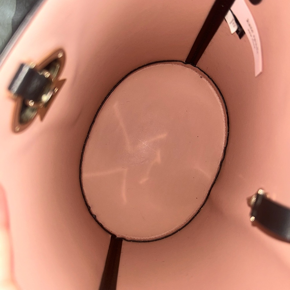 kate spade Black and Pink Trim Bucket Shoulder Bag - Picture 7 of 17